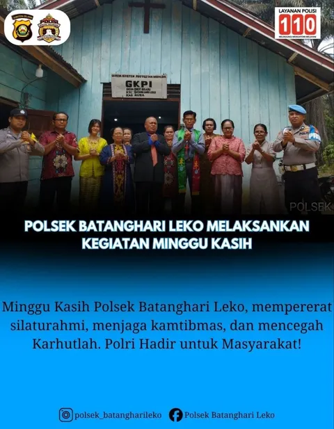 Kewaspadaan Lingkungan Ditekankan kepada Jemaat dalam Minggu Kasih Batanghari Leko